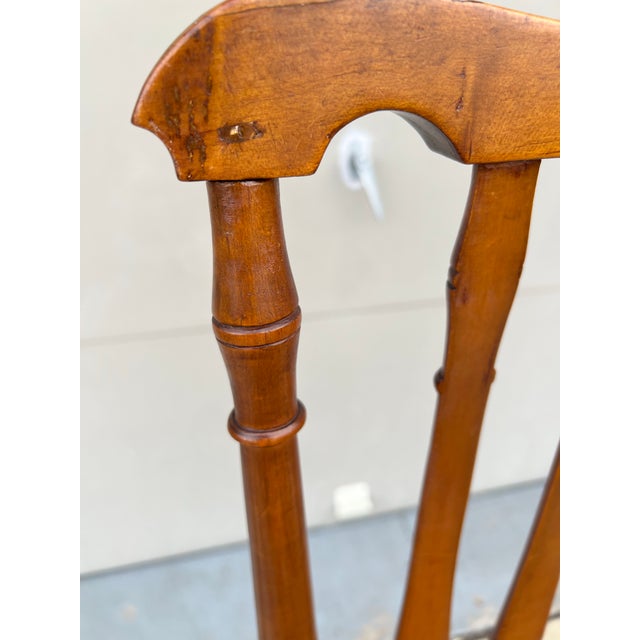 Brown A Antique Country Bannister Back Side Chair, New England, Circa 1750’s For Sale - Image 8 of 12
