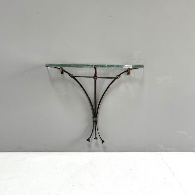 Forged Bronze Console in the style of Lothar Klute, 1980s For Sale - Image 10 of 10