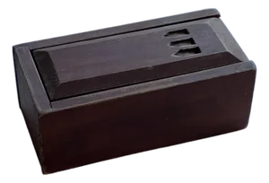 Vintage Primitive Wood Candle Box