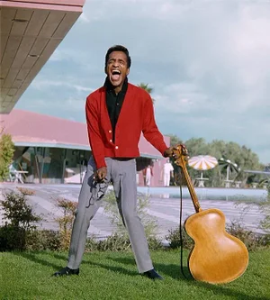 Circa 1956 Sammy Davis Jr. In Palm Springs Photo by Gene Howard (11x14 Print)