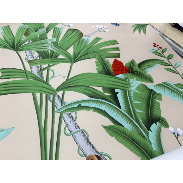 Hand Painted Chinoiserie Botanical Wallpaper Mural | Luxury Custom Wall Decor For Sale - Image 6 of 6
