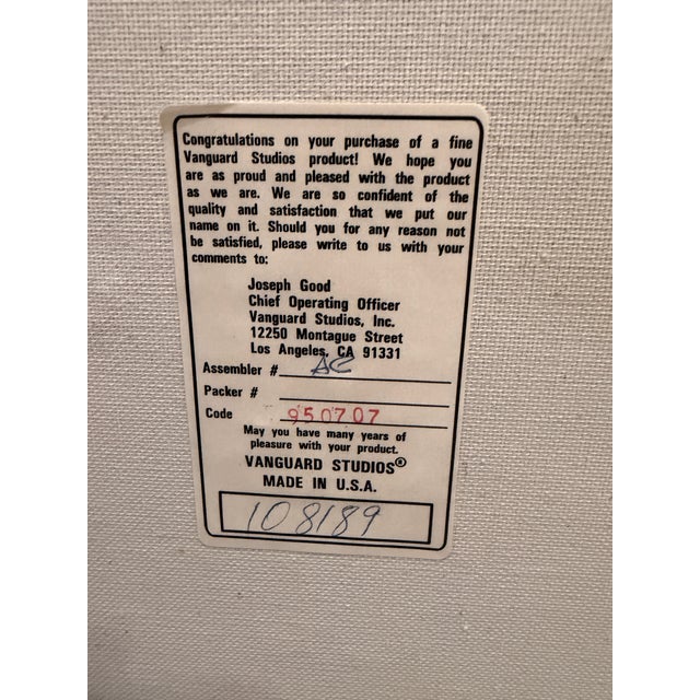 This beautiful VTG MCM oil painting on canvas is from Vanguard Studios in Los Angeles (Beverly Hills). Authentic Stylized...