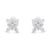 Haus of Brilliance 14K White Gold Marquise Diamond Flower Stud Earring (1.00 cttw, H-I Color, SI1-SI2 Clarity) For Sale - Image 4 of 5
