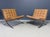 Mid-Century Modern Pair of Early Barcelona Chairs by Ludwig Mies Van Der Rohe for Knoll, Circa 1959 For Sale - Image 3 of 13