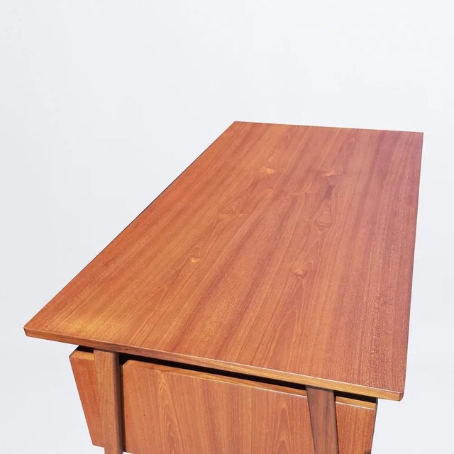 Vintage Desk with Drawers For Sale - Image 10 of 11