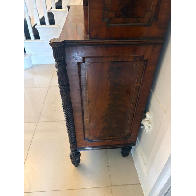 Antique Regency Open Bookcase in Rosewood with Brass Inlaid, 1820 For Sale - Image 6 of 18