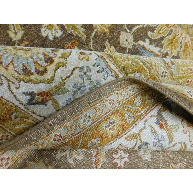 Hand Knotted Indo Oushak Rug. 8'x 9'7" For Sale - Image 13 of 18