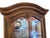 1990s Ethan Allen Country French Curio Cabinet Glass Display Case China Hutch Lighted For Sale - Image 15 of 18