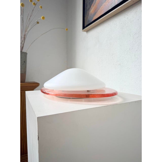 Pink Glass Gamma Wall Lamp, 1970s For Sale - Image 11 of 18