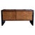 Italian Black Lacquered Wood and Suede Fronted Sideboard, 1940 For Sale - Image 9 of 9
