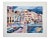 Linea Pergola, La Seine a Paris, Large original color serigraph, Circa 1990 For Sale