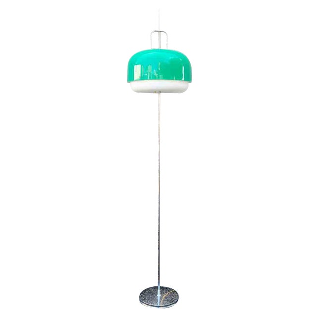 Mid-Century Green Medusa Floor Lamp by Luigi Massoni for Guzzini, Italy, 1970s For Sale