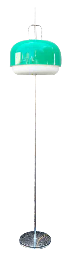 Mid-Century Green Medusa Floor Lamp by Luigi Massoni for Guzzini, Italy, 1970s