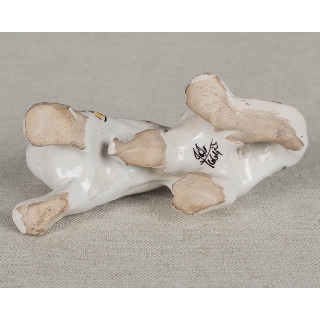 19th Century French Desvres Fourmaintraux Freres Faience Salamander For Sale - Image 10 of 10