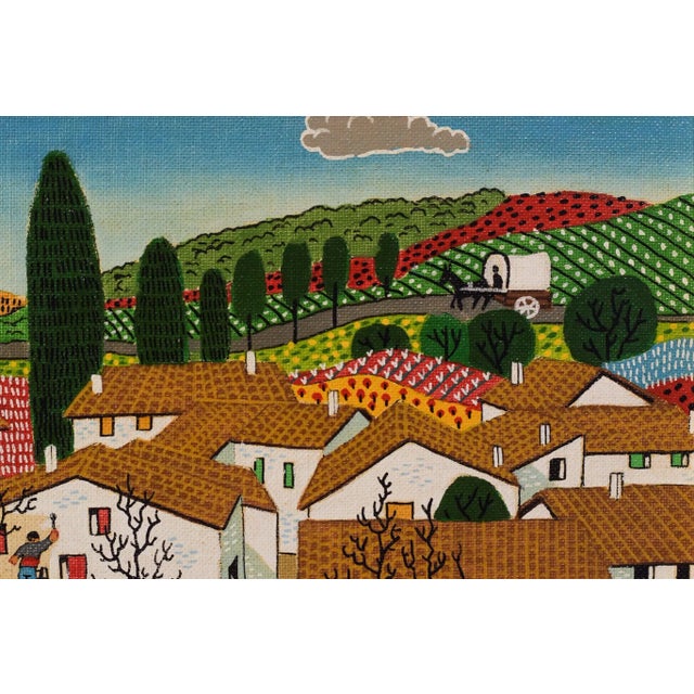 Textile Juan Blancafort, The Dry Trees, 20th-century, Oil on Board, Framed For Sale - Image 7 of 11