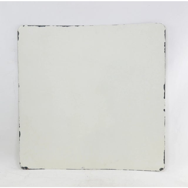 Metal Vintage Iron Plate Oil Painting Dog Portrait For Sale - Image 7 of 9