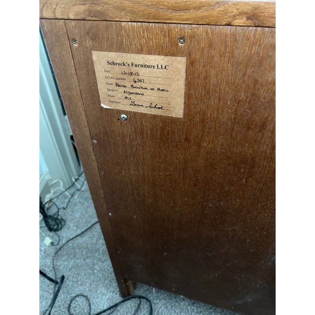 Mission Mission Style Oak Nightstand For Sale - Image 3 of 3