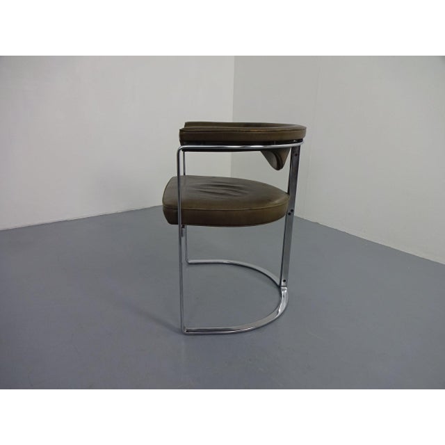 Kill International Model 6911 Armchair in Leather by Horst Brüning for Kill International, Germany, 1968 For Sale - Image 4 of 15