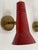 Red Wall Lamps by Arteluce, 1950, Set of 4 For Sale - Image 8 of 12