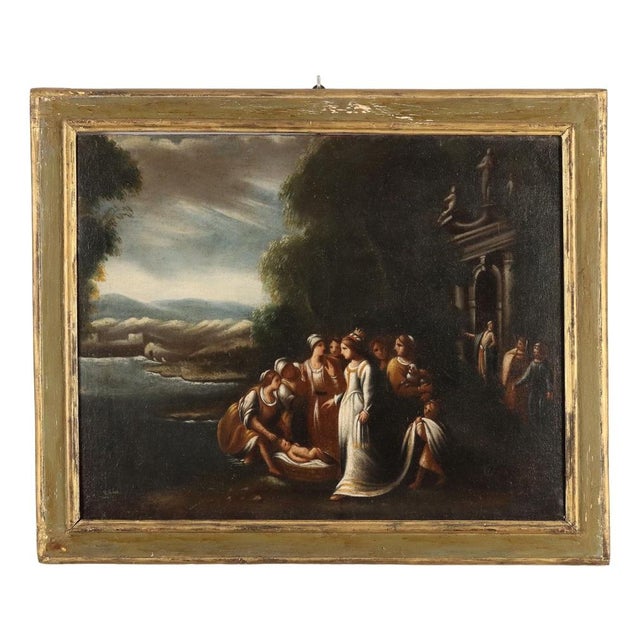 Moses Saved from the Waters, Oil on Canvas For Sale - Image 14 of 14
