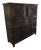 French Breton Carved Oak Carved China Cupboard For Sale
