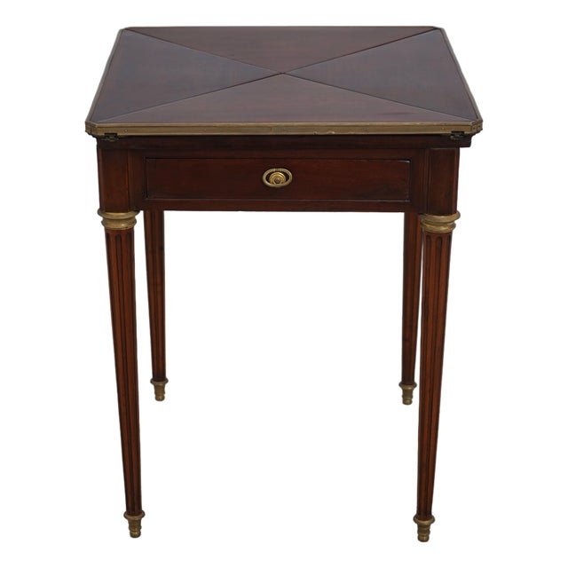 French Louis XVI 19th Century Envelope Game Table For Sale