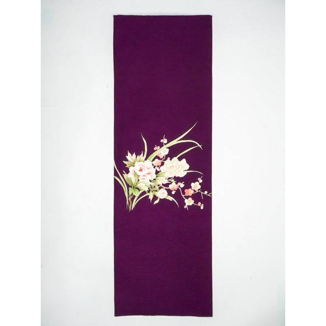 Contemporary Japanese Ceremonial Silk Wall Tapestry by Renaras For Sale - Image 3 of 5