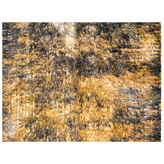 1960s 1960s Vintage Shaggy Turkish Tulu Rug For Sale - Image 5 of 7