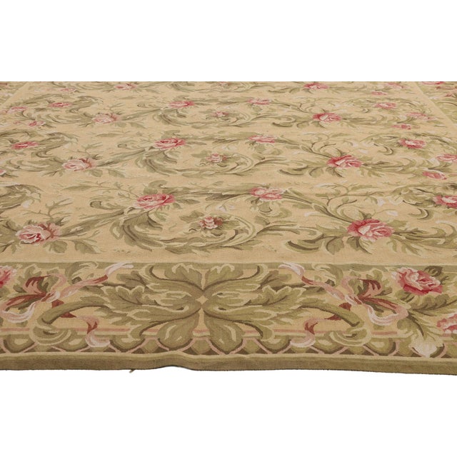Vintage Chinese Aubusson Rug, 08'10 X 12'03 For Sale - Image 4 of 10