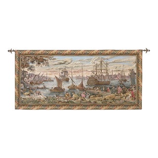 Venetian Port Loom Woven Tapestry - 124 X 221 Cm (4'1" X 7'3") - Requires Rod Size 5 For Sale