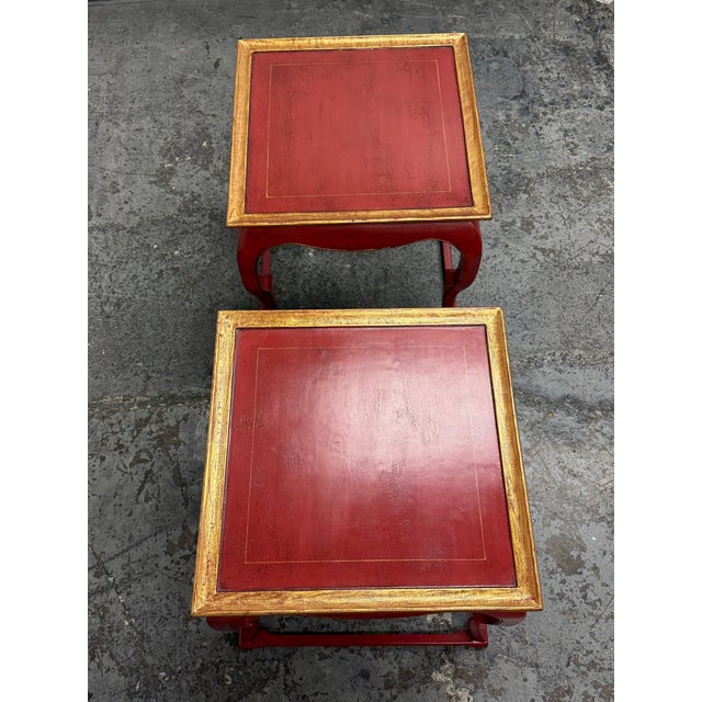 Chinoiserie Burton Ching Ltd. 19th Century Inspired Chinoiserie Accent Tables, Pair For Sale - Image 3 of 12