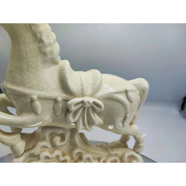 Ceramic Porcelain Horse Figurine, 1920s For Sale - Image 7 of 11
