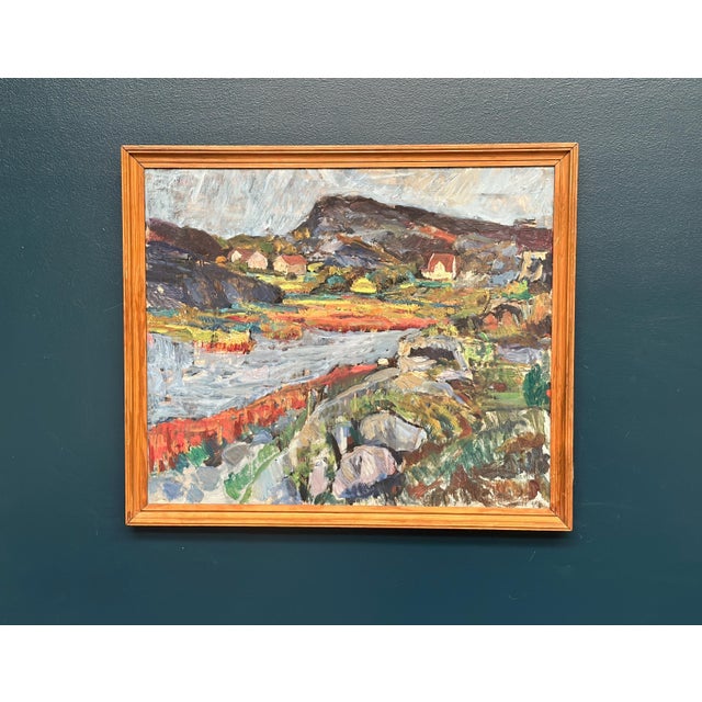 Karl Otto Kellgren, Landscape, 1960s, Oil on Canvas, Framed For Sale - Image 10 of 18