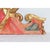 Italian 18th century (circa 1750) carved wood architectural pediment to complete a doorway or headboard, all hand-painted...