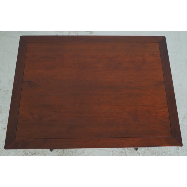 1980s Pair Grange French Splay Legs Cherry Nightstand Tables For Sale - Image 14 of 18