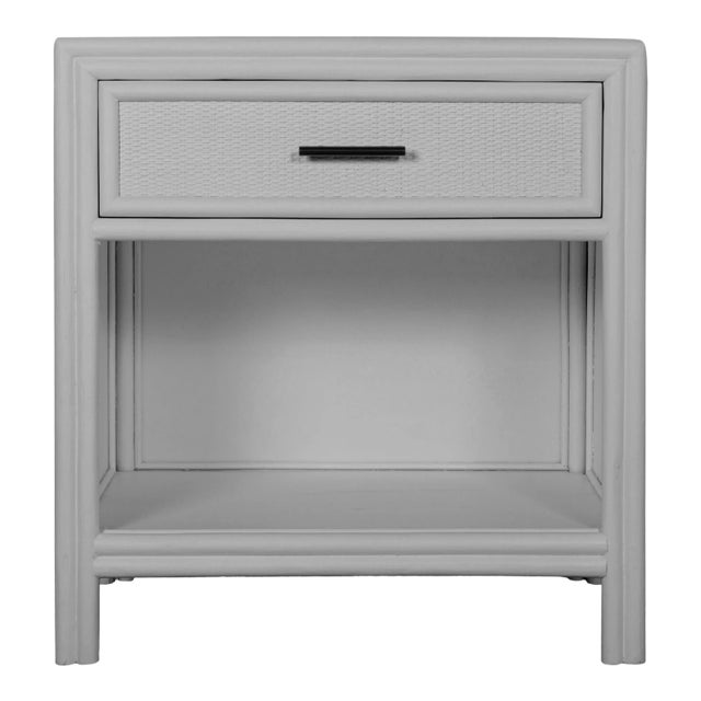 Bermuda One-Drawer Nightstand - Light Gray For Sale