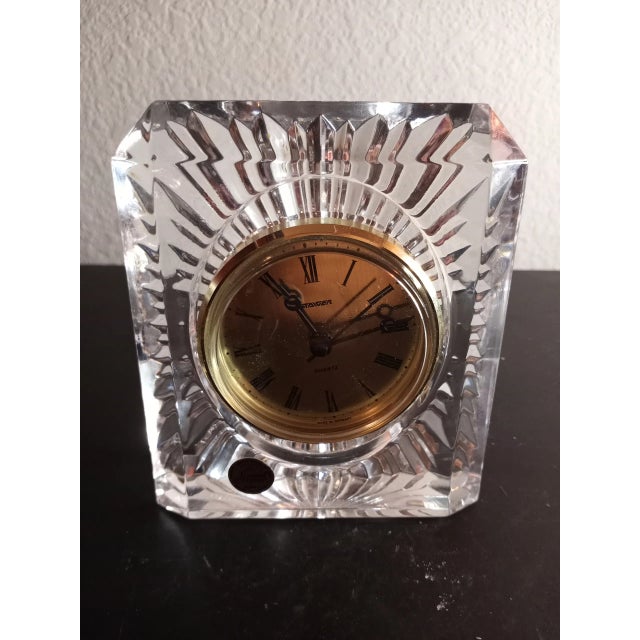 1980s Cristal D Arques France Mantle Quartz Clock For Sale In Dallas - Image 6 of 8