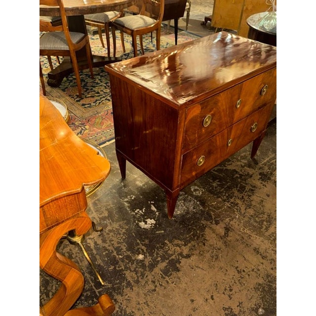 19th C. German Biedermeier Mahogany Commode For Sale In Dallas - Image 6 of 7