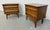 Mid-Century Modern Mid-Century Modern United Walnut Nightstands - Set of 2 For Sale - Image 3 of 9