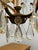 Metal Antique Crystal Chandelier For Sale - Image 7 of 9