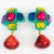 Contemporary Dominique Denaive Turquoise and Multicolor Resin Clip Earrings - 2 Pieces For Sale - Image 3 of 6