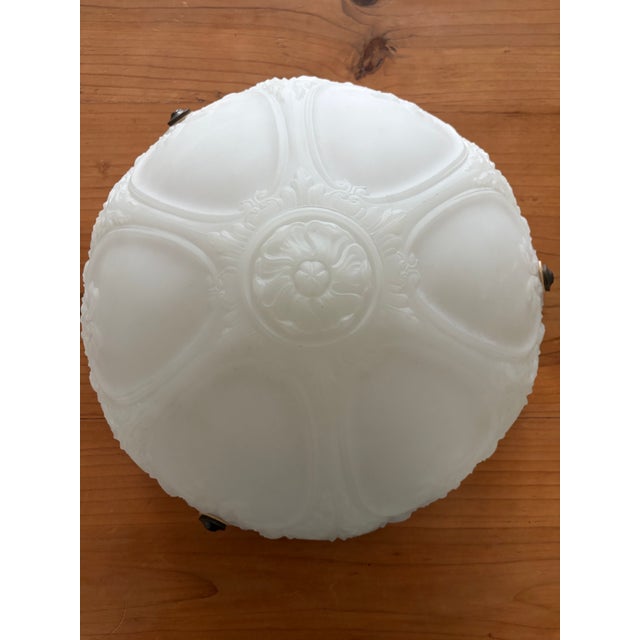 Traditional Early 20th Century Colonial Revival / Edwardian-Era Bowl Pendant For Sale - Image 3 of 4