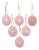 Sea Urchin Christmas Ornaments in Pink - Set of 6 For Sale