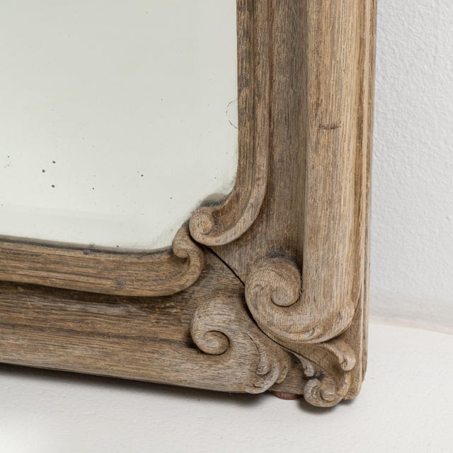 Early 19th Century France Louis XV Gold Oak Mirror For Sale - Image 10 of 15