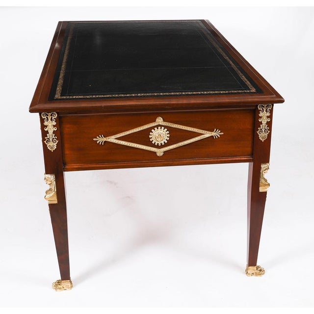 Antique Empire Ormolu-Mounted Desk, 19th Century For Sale - Image 18 of 18