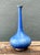 Late 20th Century Vintage Tall Blue Ceramic Vase For Sale - Image 5 of 12