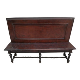 Walnut Bench, Siena, 16th Century For Sale