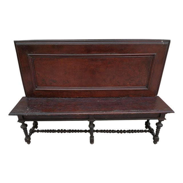 Walnut Bench, Siena, 16th Century For Sale