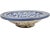 Early 20th Century Moroccan Blue Judaical Pattern Ceramic Decorative Plate For Sale - Image 9 of 10