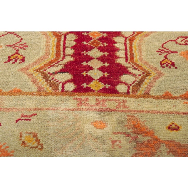 Mid 20th Century Vintage Turkish Oushak Rug - 03'06 X 07'00 For Sale - Image 5 of 10